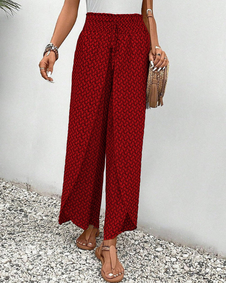 Henriette Women’s High-Waist Wide Leg Trousers – Elegant Comfortable Flared Pants