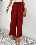 Henriette Women’s High-Waist Wide Leg Trousers – Elegant Comfortable Flared Pants