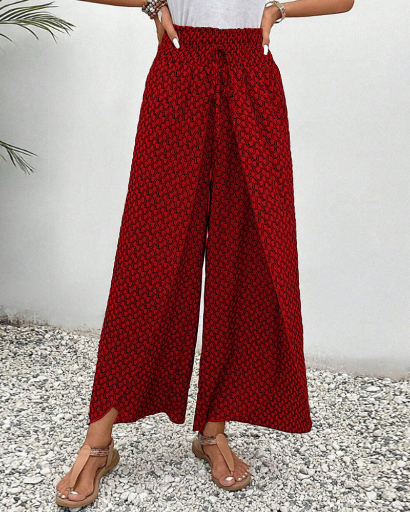 Henriette Women’s High-Waist Wide Leg Trousers – Elegant Comfortable Flared Pants
