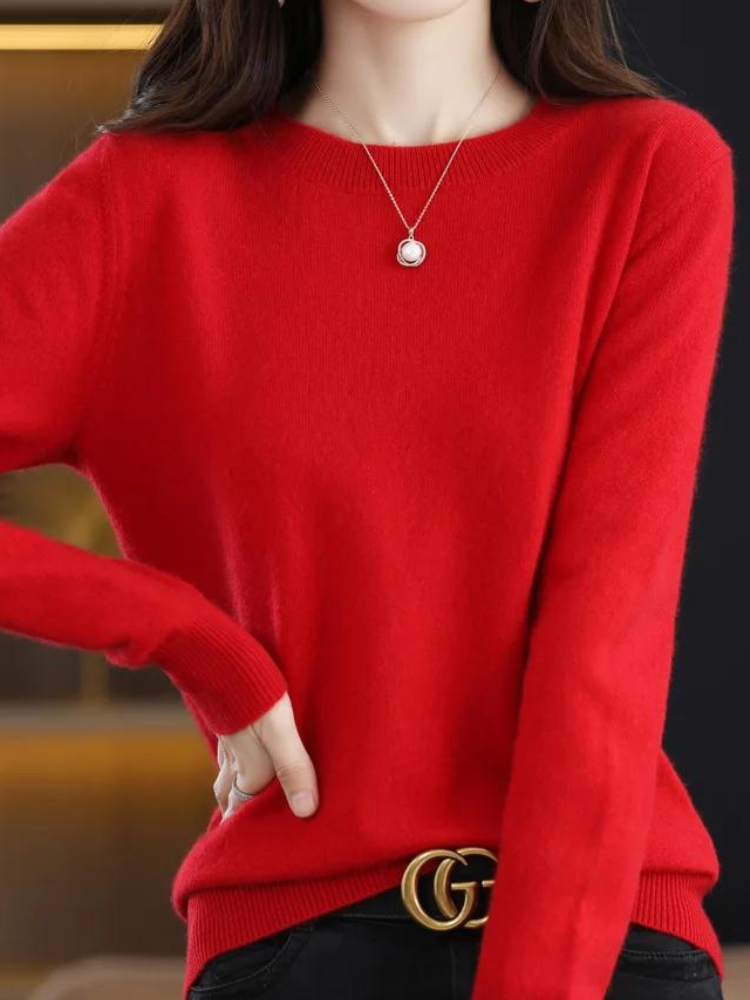 Litzy Women’s Knit Jumper – Soft Elegant Pullover with Modern Slim Fit Design