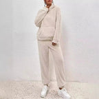 Sloane Women’s Fleece Lounge Set – Soft Hooded Winter Pyjama Set with Relaxed Fit