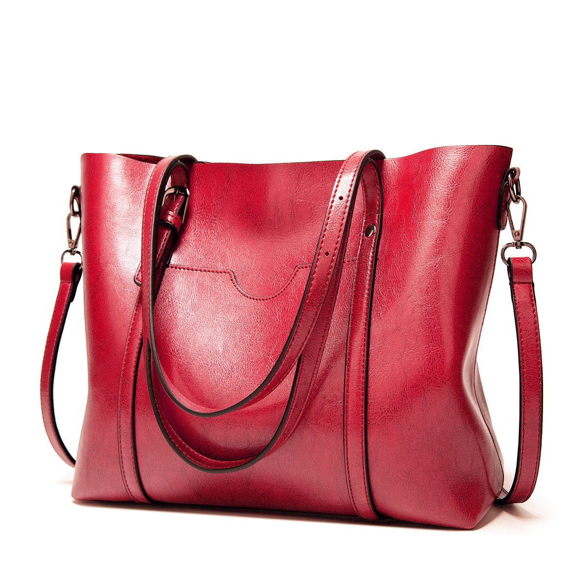 Nyomi Women’s Leather Tote Bag – Large Elegant Work Handbag for Office & Daily Use
