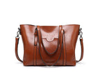Nyomi Women’s Leather Tote Bag – Large Elegant Work Handbag for Office & Daily Use