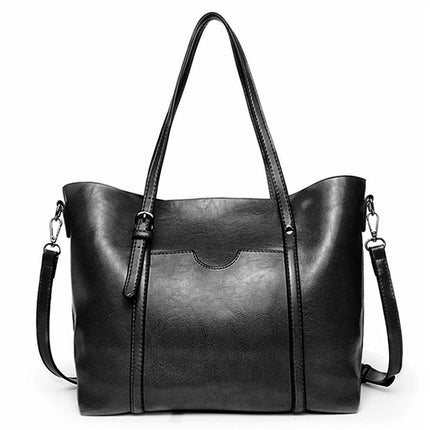 Nyomi Women’s Leather Tote Bag – Large Elegant Work Handbag for Office & Daily Use