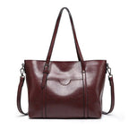 Nyomi Women’s Leather Tote Bag – Large Elegant Work Handbag for Office & Daily Use