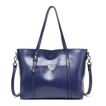 Nyomi Women’s Leather Tote Bag – Large Elegant Work Handbag for Office & Daily Use