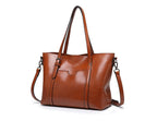 Nyomi Women’s Leather Tote Bag – Large Elegant Work Handbag for Office & Daily Use