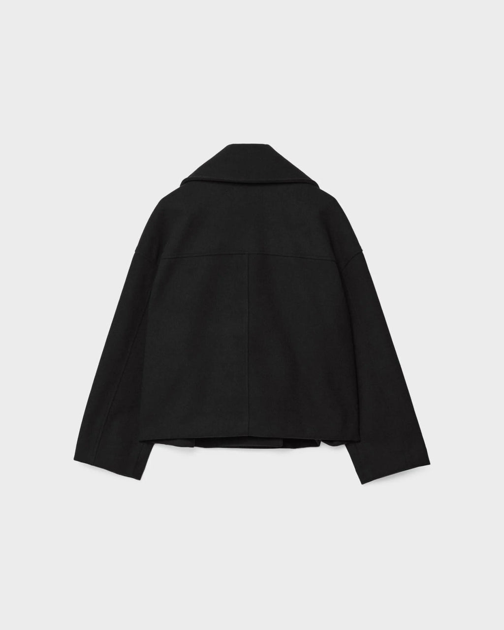 Vanessa Women’s Wool Blend Jacket – Elegant Cropped Winter Coat with Wide Lapels