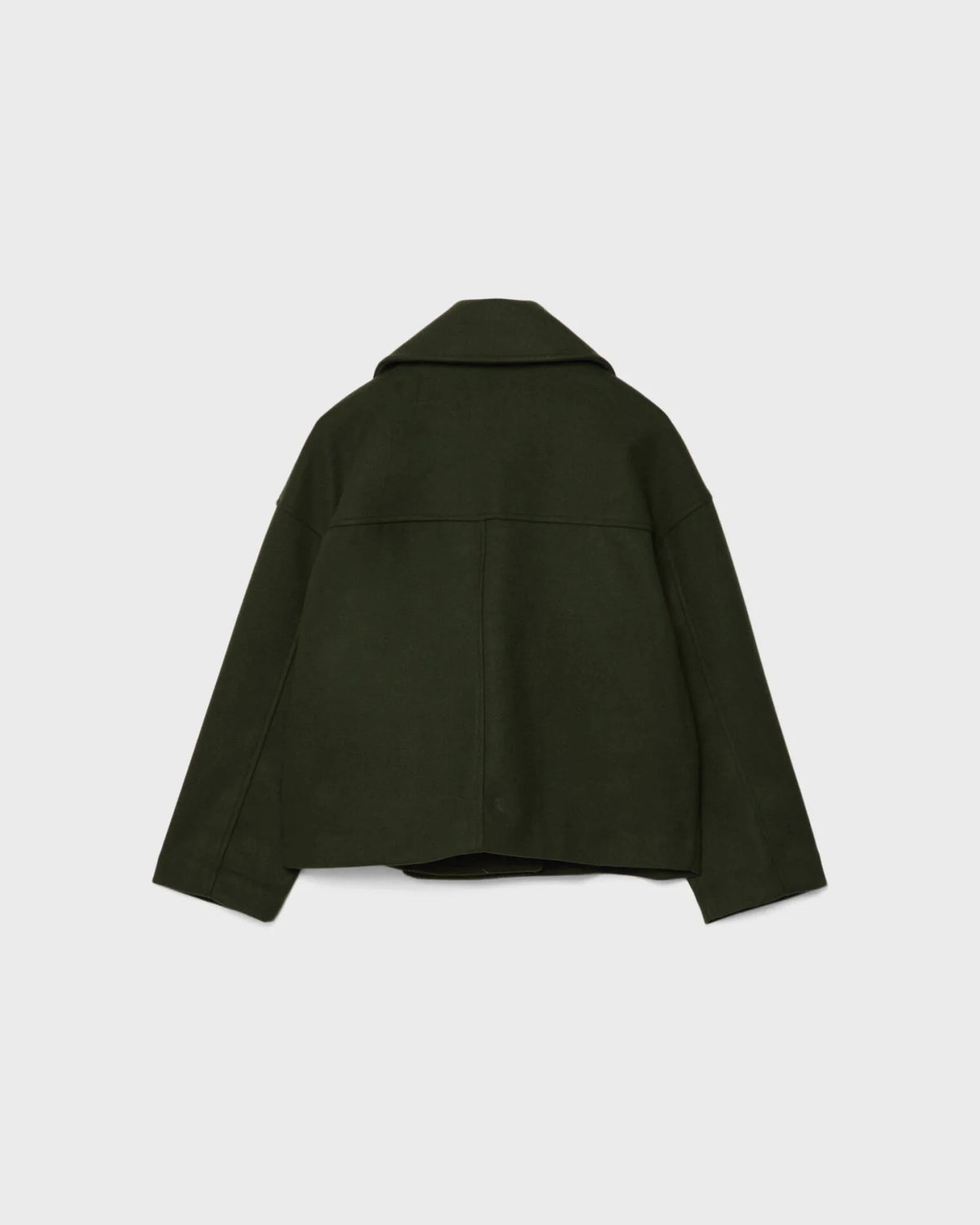 Vanessa Women’s Wool Blend Jacket – Elegant Cropped Winter Coat with Wide Lapels