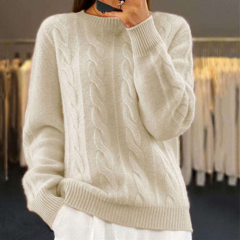 Naomi Women’s Wool Jumper – Premium Soft Knit Sweater for Elegant Everyday Comfort