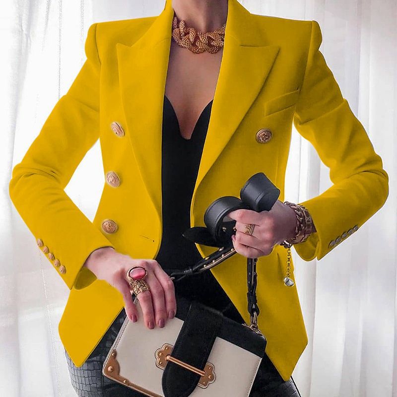 Hailey Women’s Elegant Blazer – Tailored Long Sleeve Jacket for Office & Casual Wear