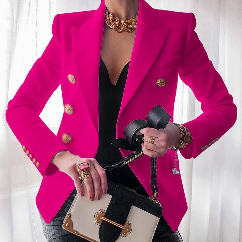 Hailey Women’s Elegant Blazer – Tailored Long Sleeve Jacket for Office & Casual Wear