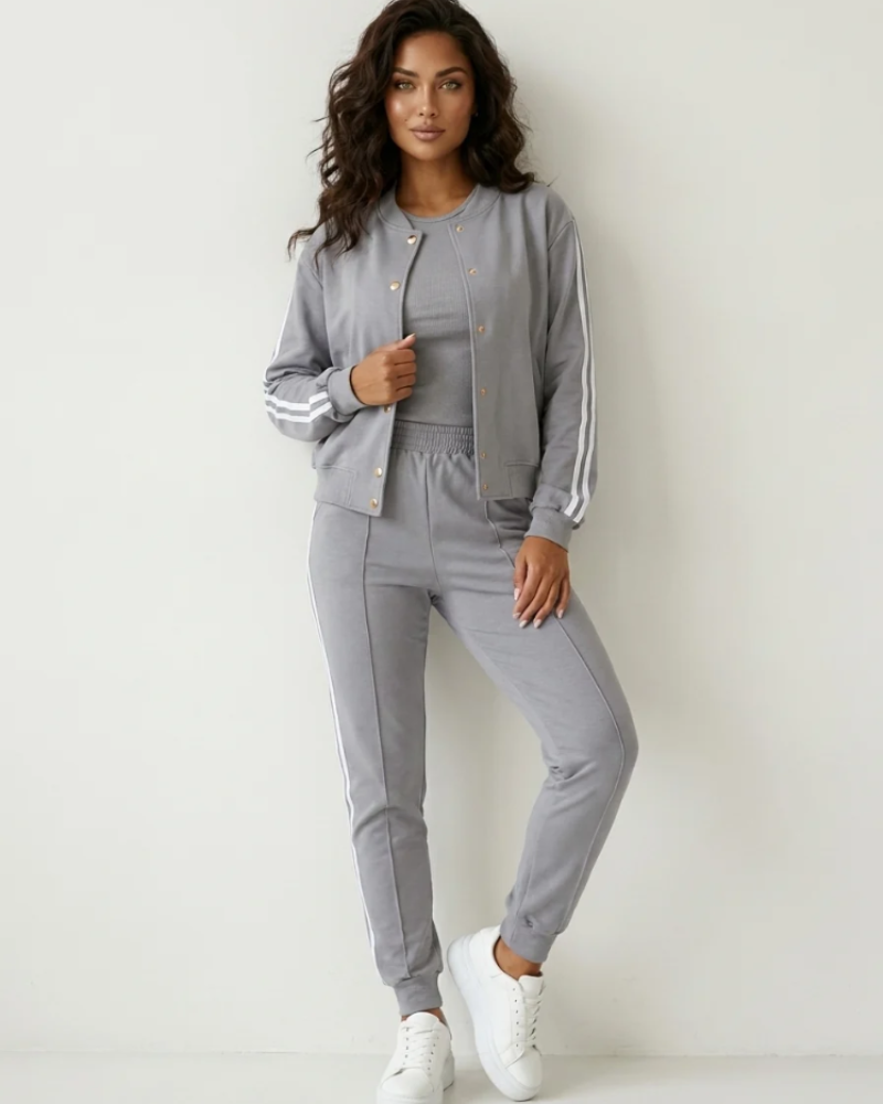 Gwendolyn Women's 3-Piece Lounge Set – Jacket, Vest & Trousers Casual Co-Ord