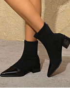 Gabrielle Women’s Ankle Boots – Block Heel Bottines with Non-Slip Sole