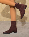 Gabrielle Women’s Ankle Boots – Block Heel Bottines with Non-Slip Sole