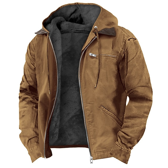 James Men’s Outdoor Jacket – Lightweight Breathable Coat with Zip Pockets & Windproof Fit